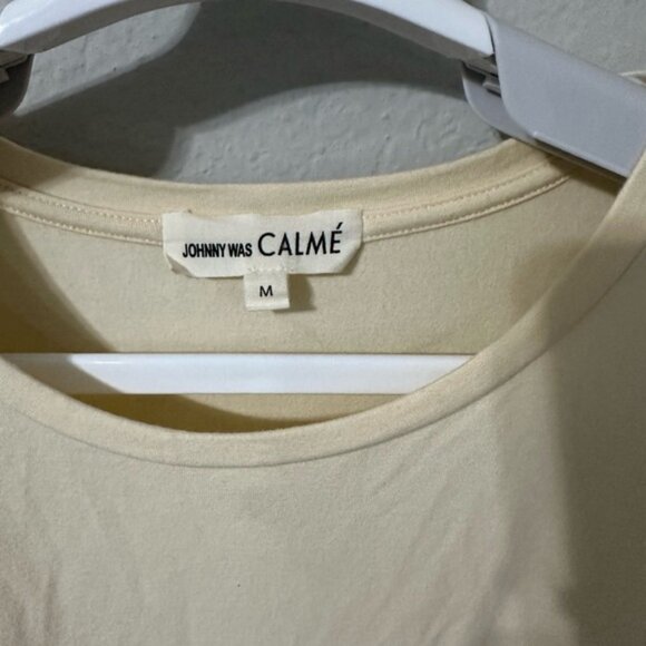 Johnny Was CALMÉ 3/4 Quarter Sleeve T-Shirt Medium - Picture 9 of 9